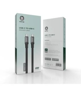 کابل گرین لاین تایپ سی به تایپ سی مدل Green Lion 60W