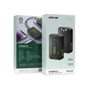 پاوربانک 20 هزار فست شارژ گرین لاین مدل Xtreme 20