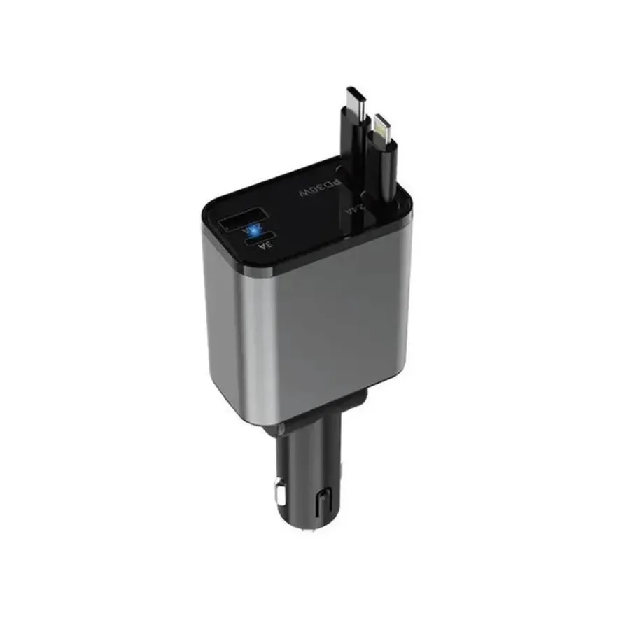 شارژر فندکی جمع‌شونده 50 وات گرین لاین مدل PD-30W