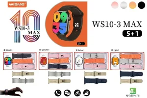 ساعت هوشمند WS10-3Max برند Wisme